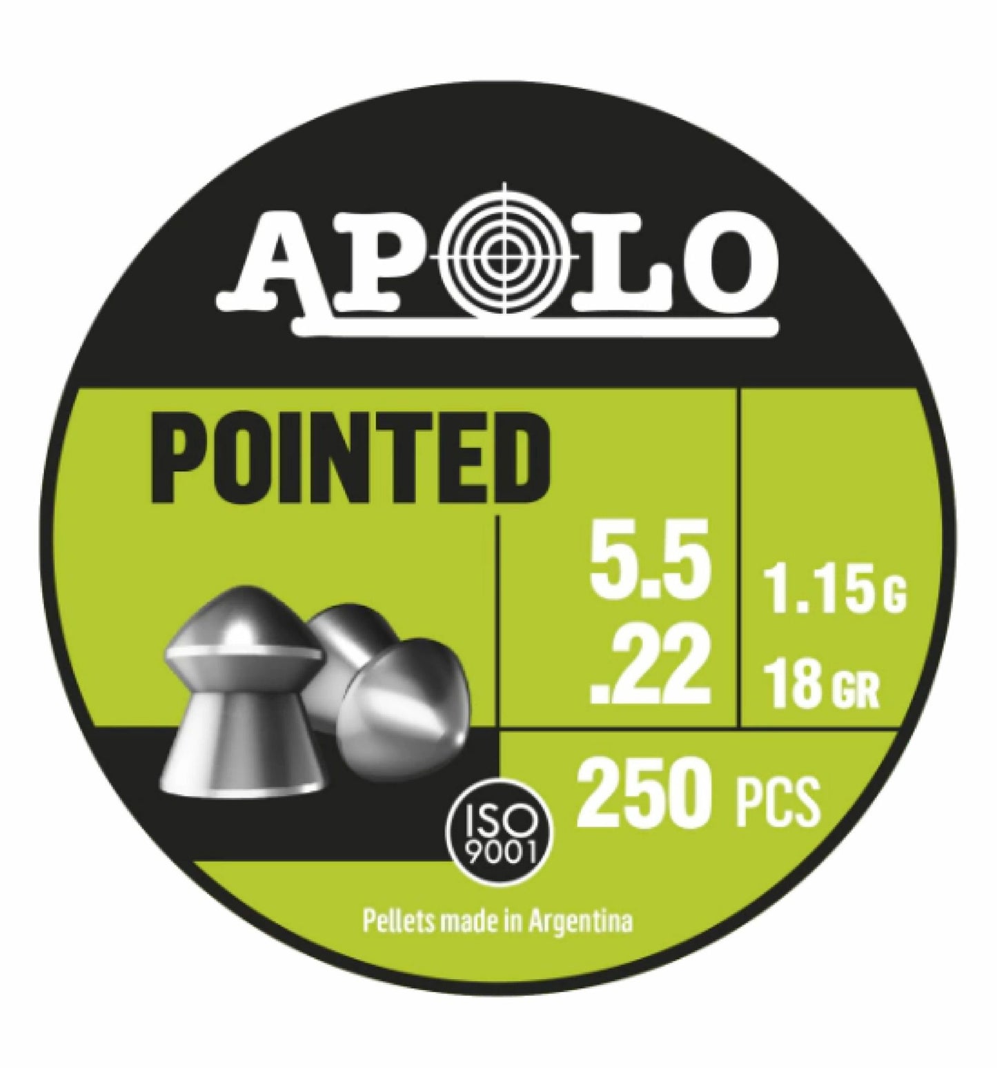 DIABOLOS APOLO POINTED CAL. .22X 250