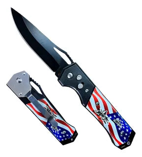 Navaja Automática con Diseño USA