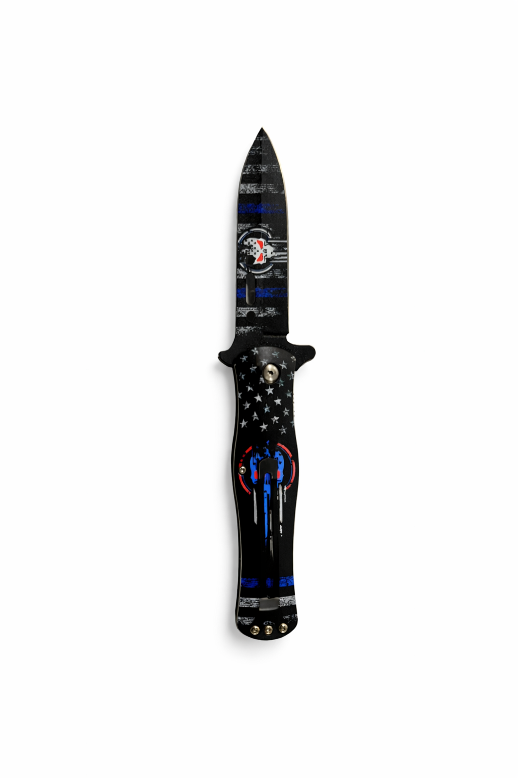 Navaja Táctica Automática Diseño Thin Blue Line