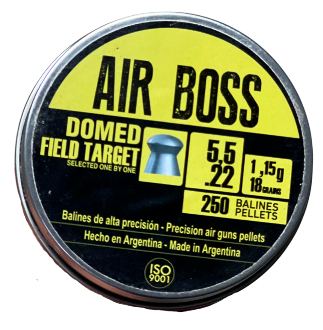 DIABOLOS APOLO AIR BOSS DOMED FIELD TARGET .22X250 18GR