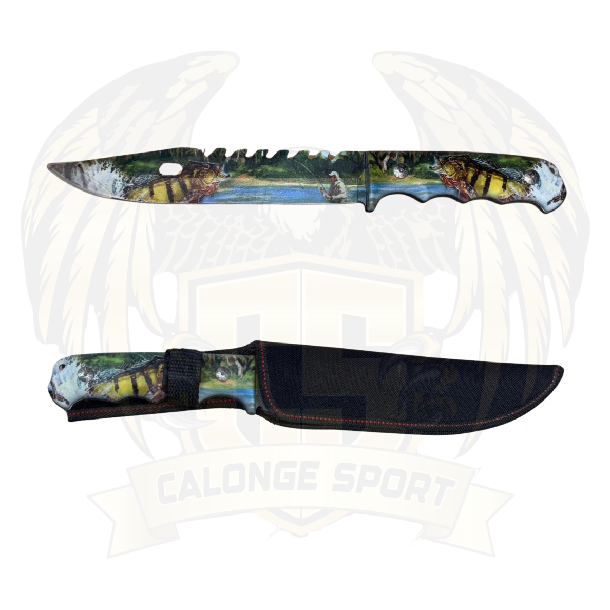 Cuchillo Táctico Fisher's Edge – Tema de Pesca