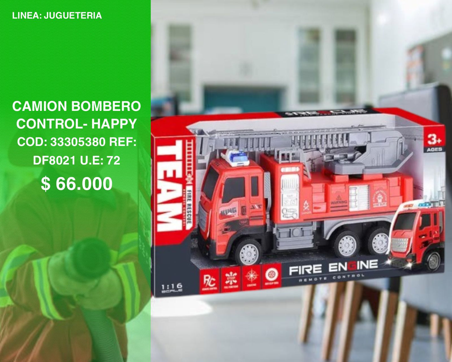 Camion bombero control