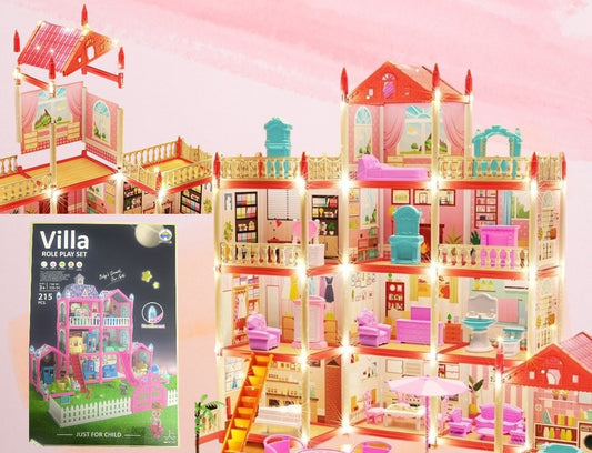 Casa villa 215 PCS con luz 3 pisos
