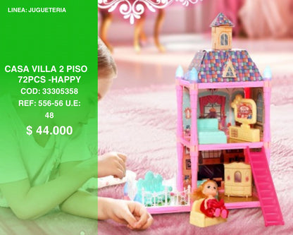 Casa villa 2 piso 72pcs