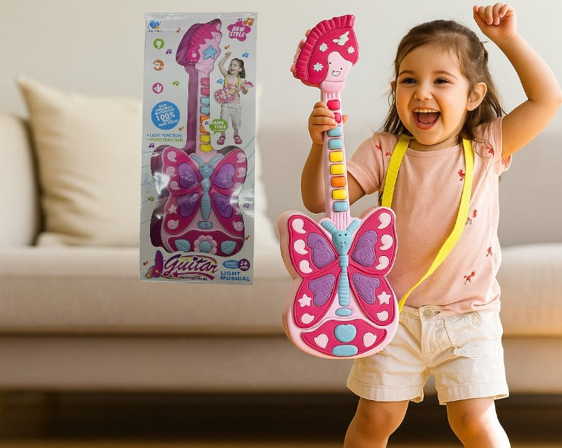 Guitarra infantil mariposa