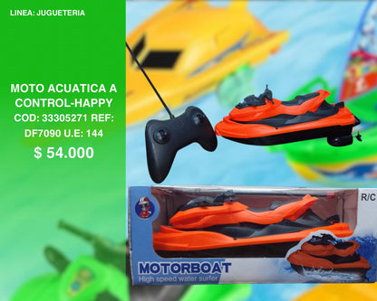 Moto acuática a control