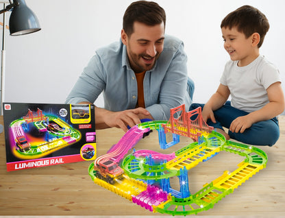 Pista de carros con luz