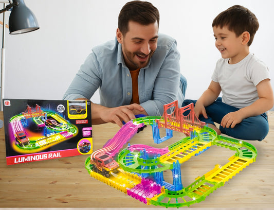 Pista de carros con luz