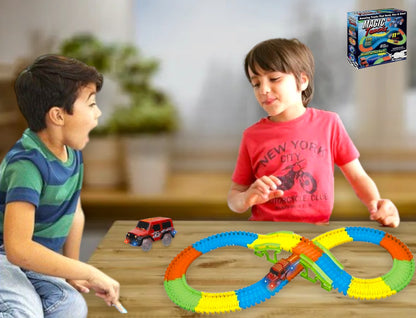 Pista de carros magia 128pz