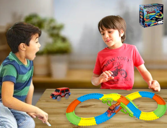Pista de carros magia 128pz