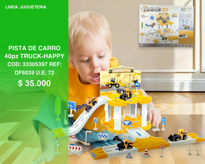 Pista de carro 40 pz truck