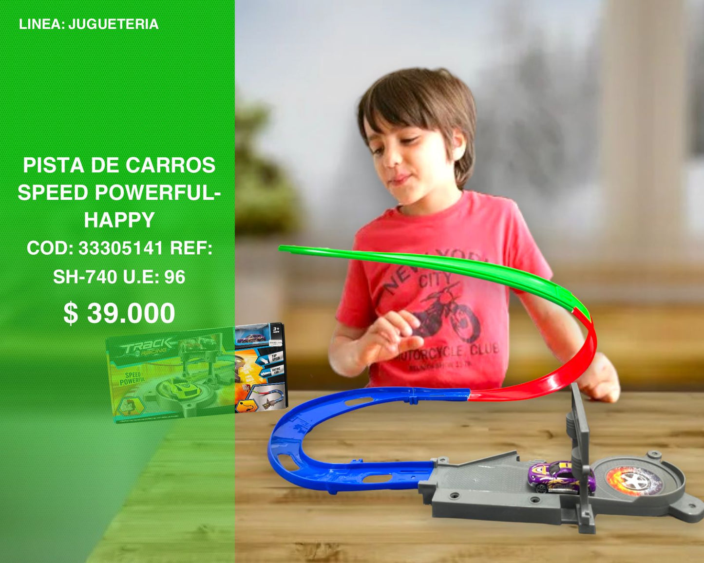 Pista de carros speed powerful