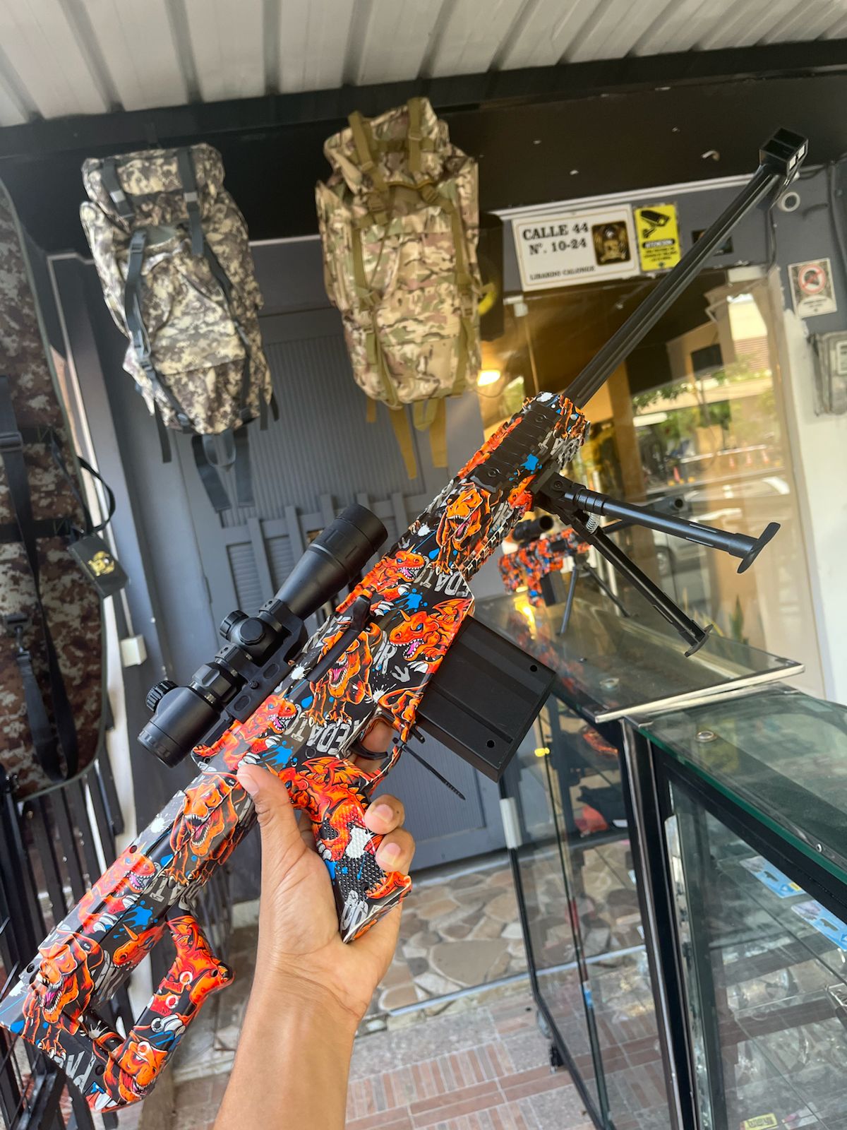 PISTOLA LANZADORA DE HIDROGEL "BARRETT M82"-MT