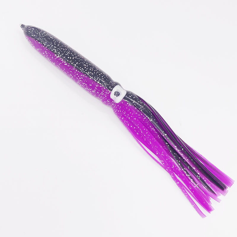Juego de cuatro señuelos de pesca blandos tipo pulpo o calamar