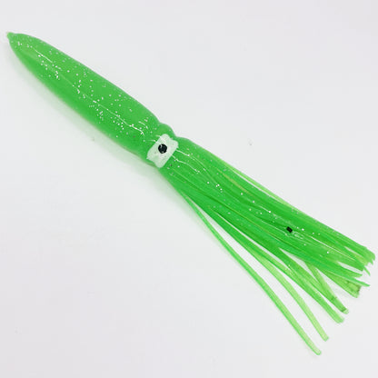 Juego de cuatro señuelos de pesca blandos tipo pulpo o calamar